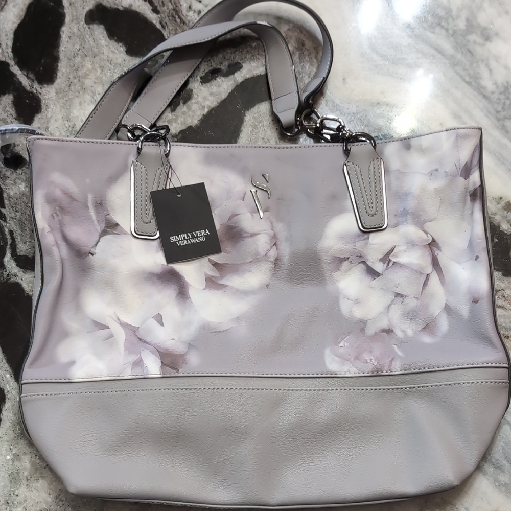 Simply Vera Vera Wang Lavender Floral Tote